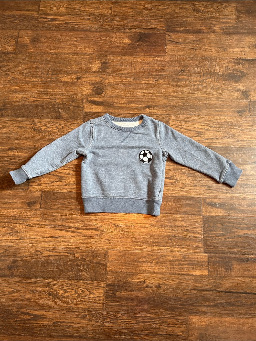 Crewcuts Blue Soccer Crewneck Sweatshirt
